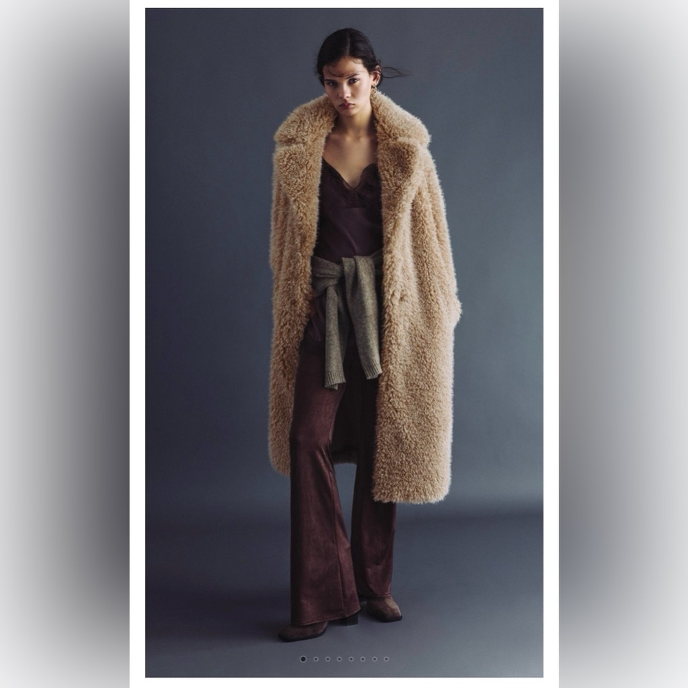 Pull&Bear Tan Teddy Jacket
